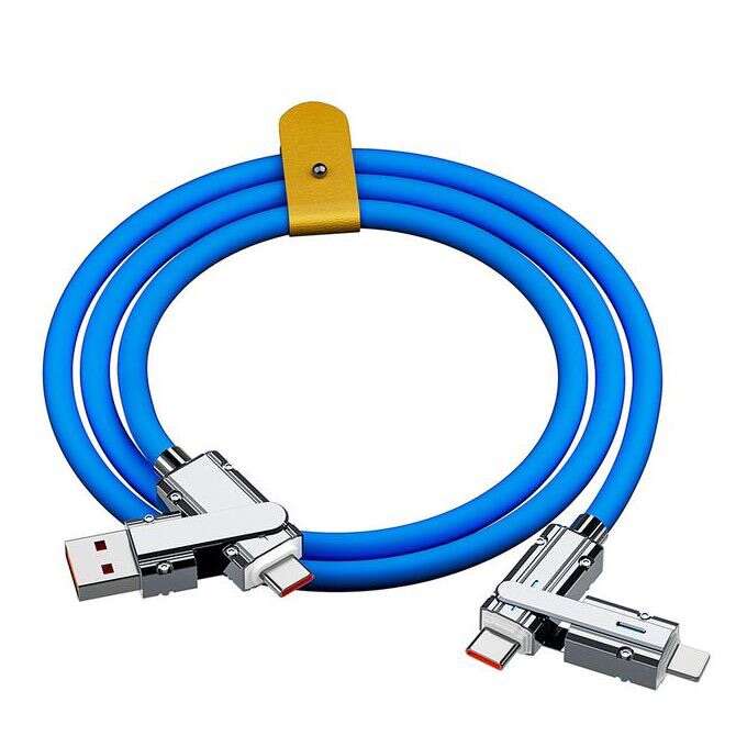 New Silicone 4 in 1 USB C FAst Charging