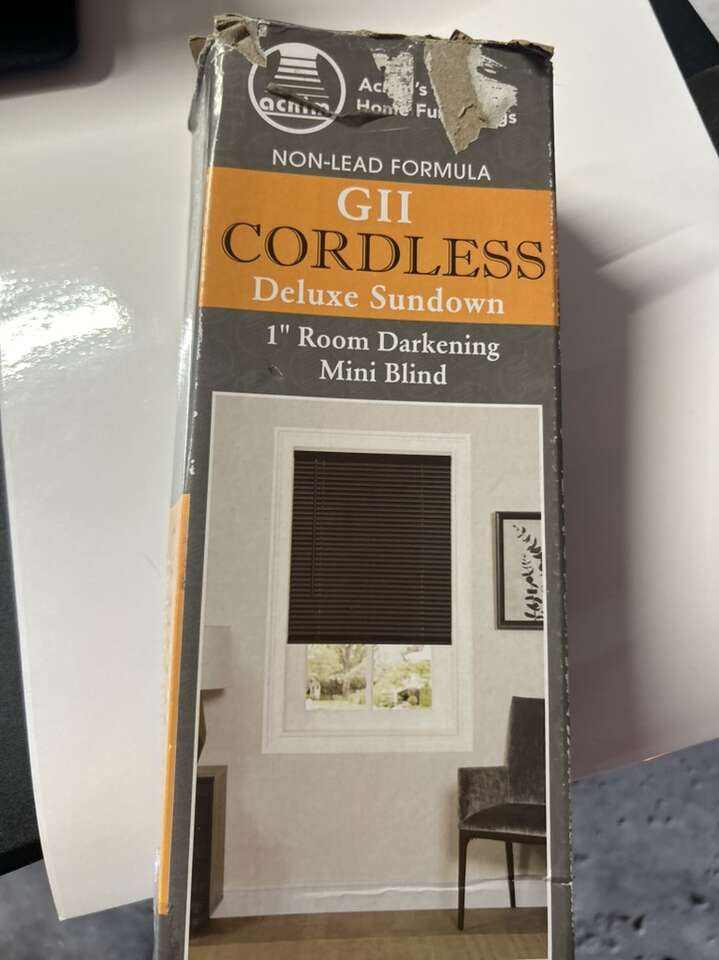 Deluxe Sundown Black Cordless Room Darkening