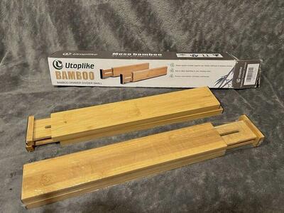 Utoplike Bamboo Drawer Dividers (Set of 2) –