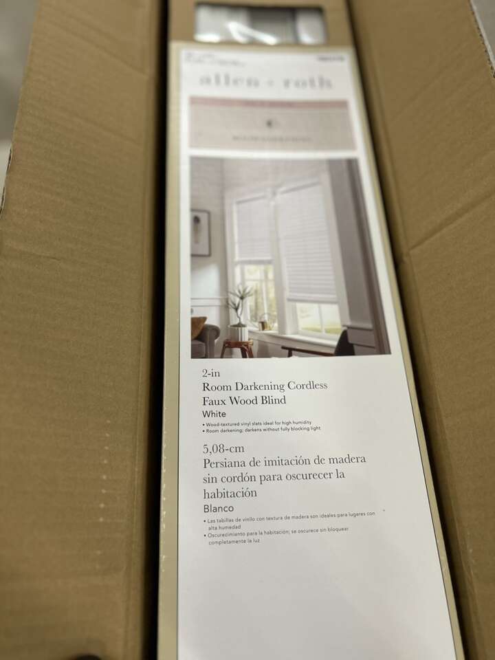 Brand New Allen + Roth Faux Wood Blinds