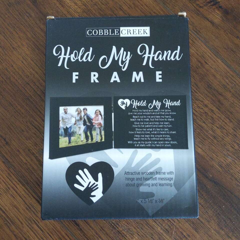 Cute black picture frame with poem for kids