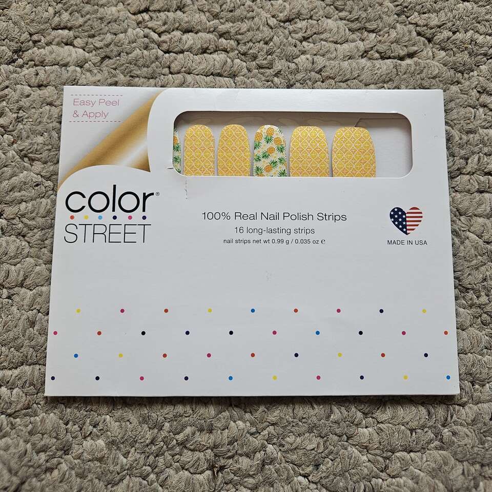 Color Street nail polish strips- pineapples