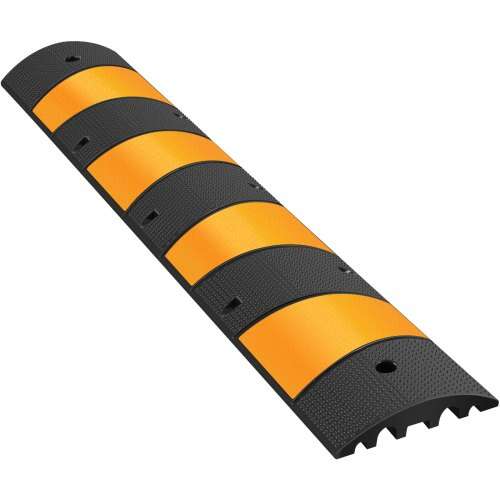 New, VEVOR 6 Feet Rubber Driveway Heavy Duty Cable Protector Ramp