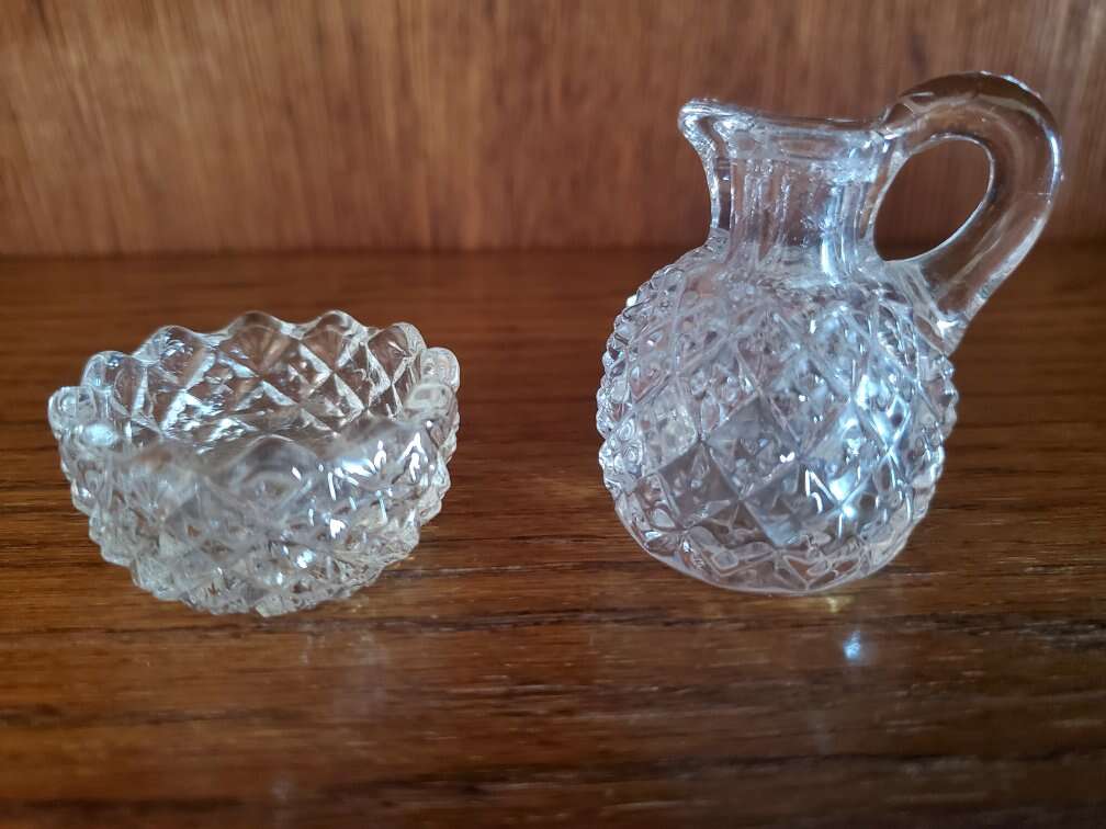 Vintage Mini Pitcher and Sugar Bowl