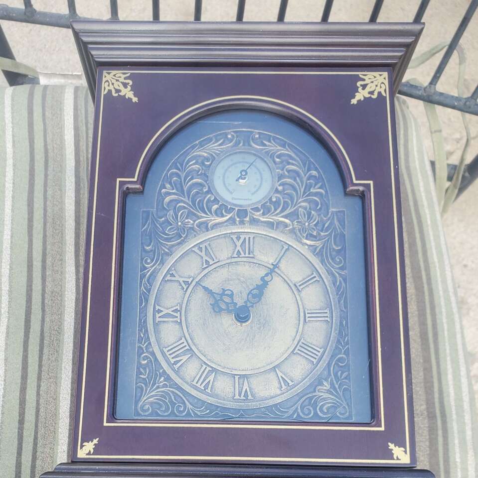 Bombay Wood Mantel Clock