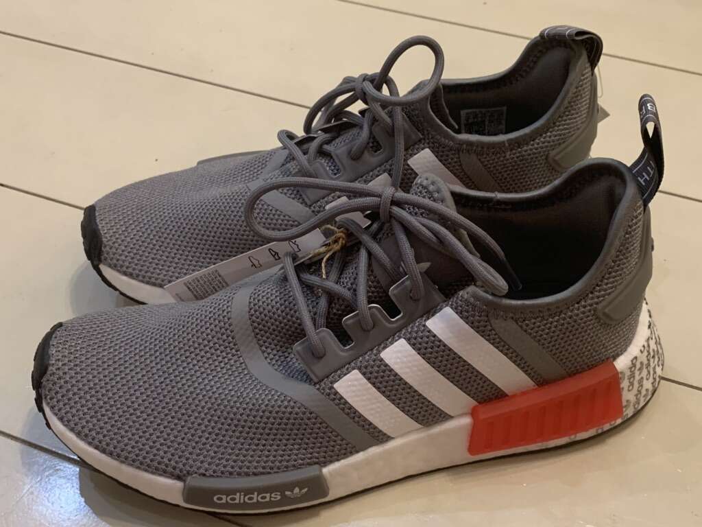 Adidas NMD R1 Mens Sz 8 'Grey Vivid Red' GY4874