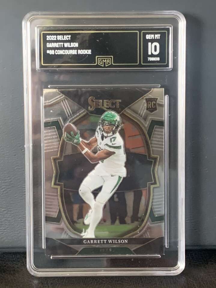 Select Garrett Wilson Concourse Rookie GMA 10