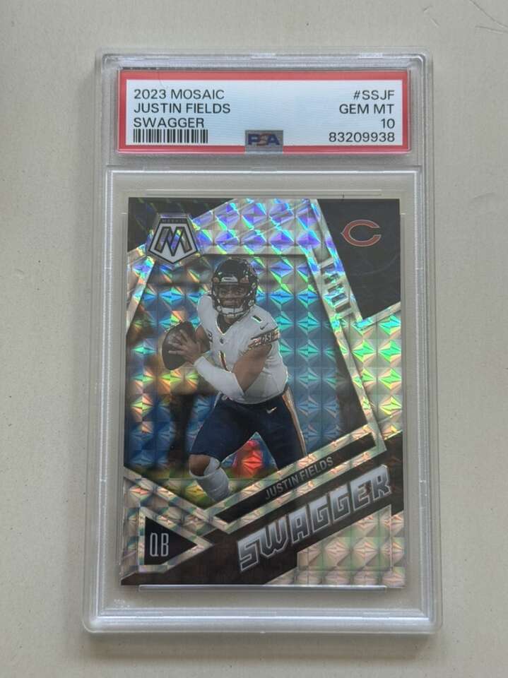 2023 Mosaic Justin Fields Swagger PSA 10