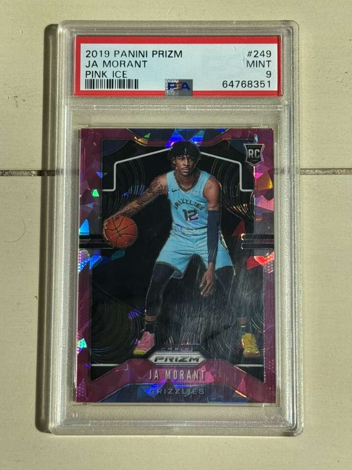 2019 Prizm Ja Morant Pink Ice #249 PSA 9