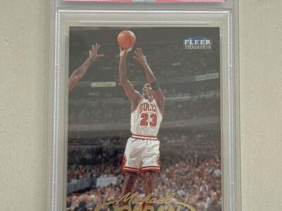 1998 Fleer Tradition Michael Jordan #23 PSA 8