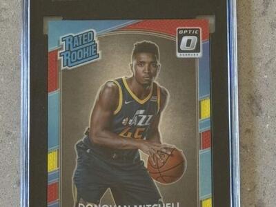 2017 Donruss Optic Red/Yellow Donovan Mitchell SGC