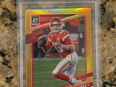 2021 Donruss Optic Orange Patrick Mahomes PSA 9