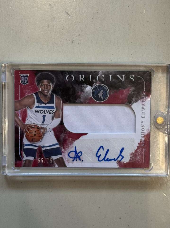2020 Origins Anthony Edwards RPA Auto /75