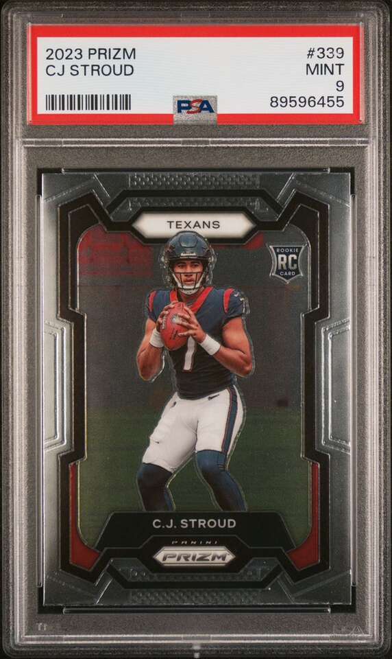 2023 Prizm CJ Stroud #339 PSA 9 Rookie Texans