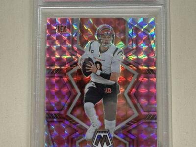 2022 Mosaic Joe Burrow Camo Pink #39 PSA 10