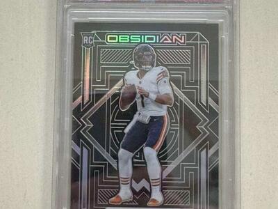2021 Obsidian Justin Fields Rookie #103 PSA 8