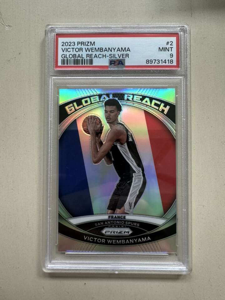 2023 Prizm Victor Wembanyama Global Reach PSA9