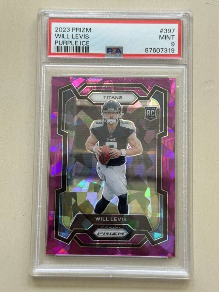 2023 Prizm Will Levis Purple Ice #397 /225 PSA 9
