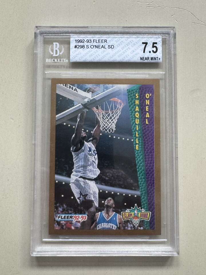 1992-93 Fleer Shaquille O’Neal #298 BGS 7.5