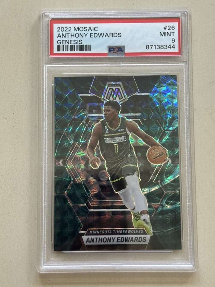 2022 Mosaic Anthony Edwards Genesis #26 PSA 9