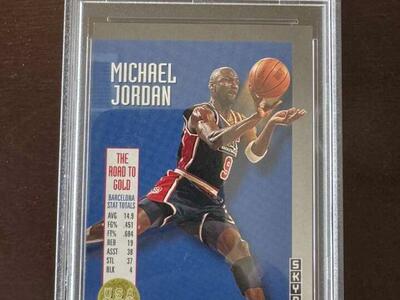 1992 Skybox Michael Jordan Olympic Team PSA 9