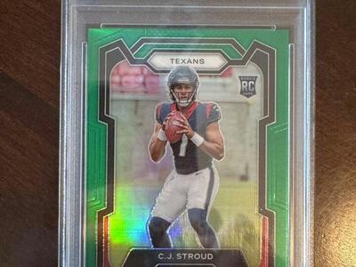 2023 Prizm CJ Stroud Green Rookie #339 PSA 9