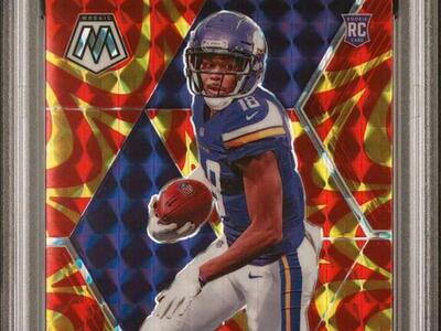 2020 Mosaic Justin Jefferson Reactive Gold PSA 10