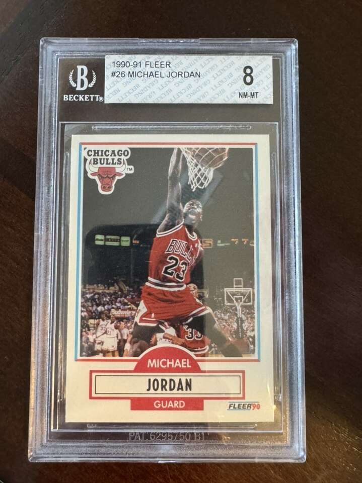 1990 Fleer Michael Jordan #26 BGS 8 Chicago Bulls