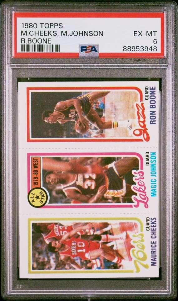 1980 Topps Boone Johnson Cheeks PSA 6