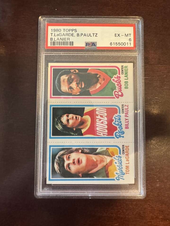 1980 Topps T. LaGarde/ B. Paultz/ B. Lanier PSA 6