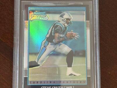 2001 Steve Smith Sr Bowman Chrome Rookie BGS 8.5