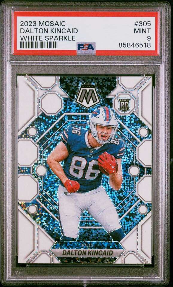 2023 Mosaic Dalton Kincaid White Sparkle PSA 9