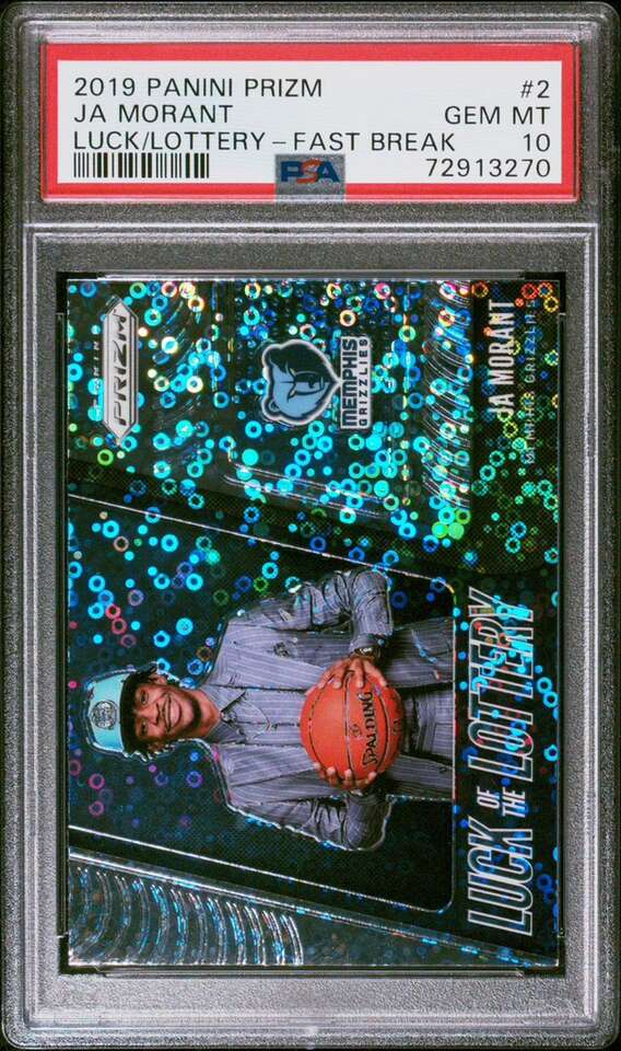 2019 Prizm Ja Morant Luck of Lottery Fast Break