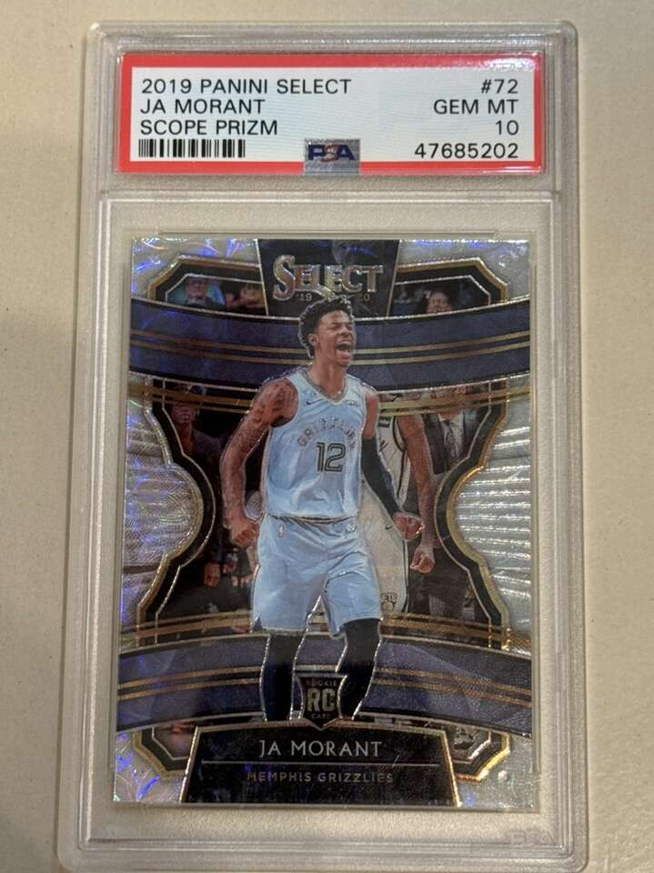 2019 Select Ja Morant Scope Prizm #72 PSA 10