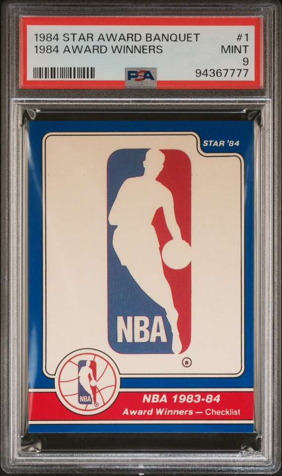 1984 Star Award Banquet All NBA Team #24 PSA 8