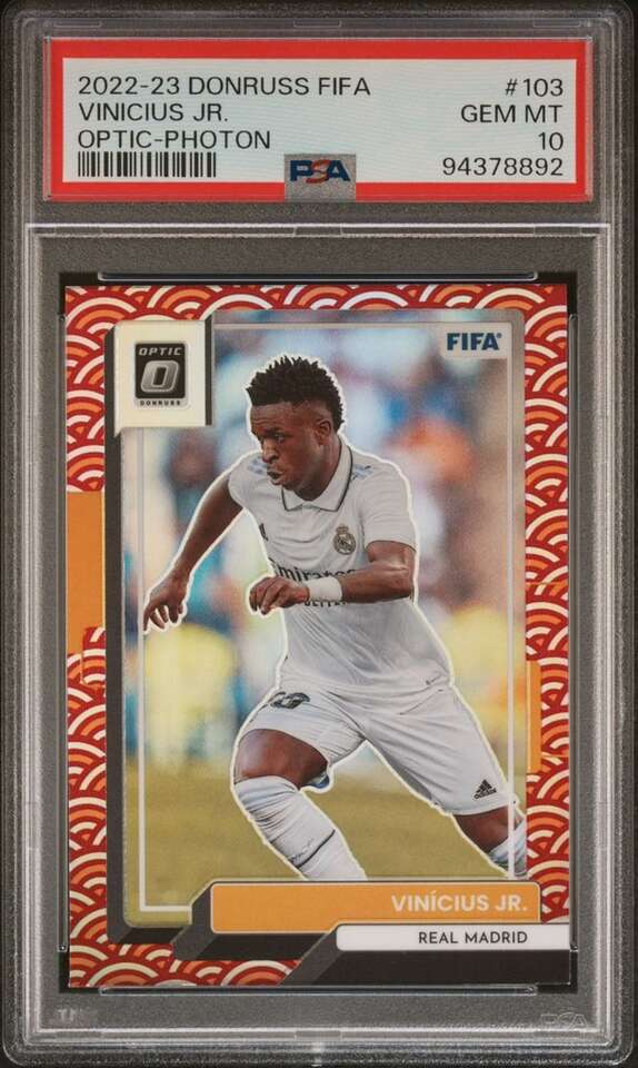 2022 Donruss FIFA Vinicius Jr Optic Photon PSA 10