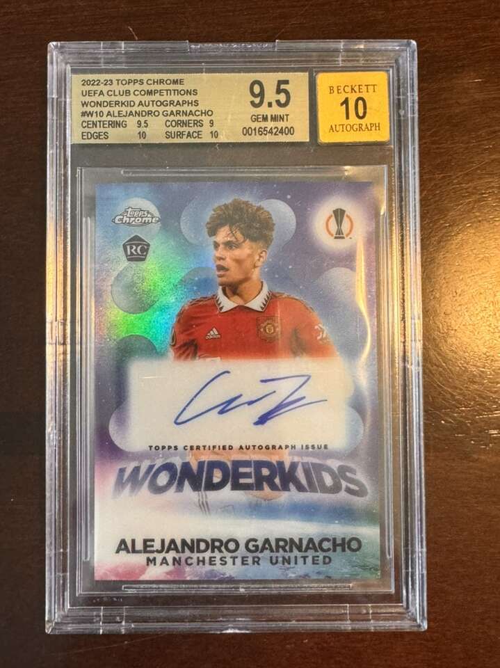 2022 Topps Chrome Alejandro Garnacho WonderkidAuto