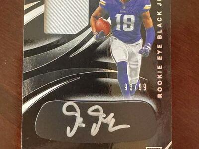 2020 Immaculate Eye Black Jersey Justin Jefferson