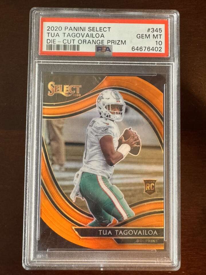2020 Select Tua Tagovailoa Die Cut Orange Prizm