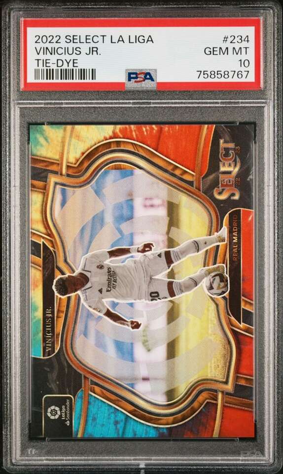 2022 Select La Liga Vinicius Jr Tie Dye /35 PSA 10