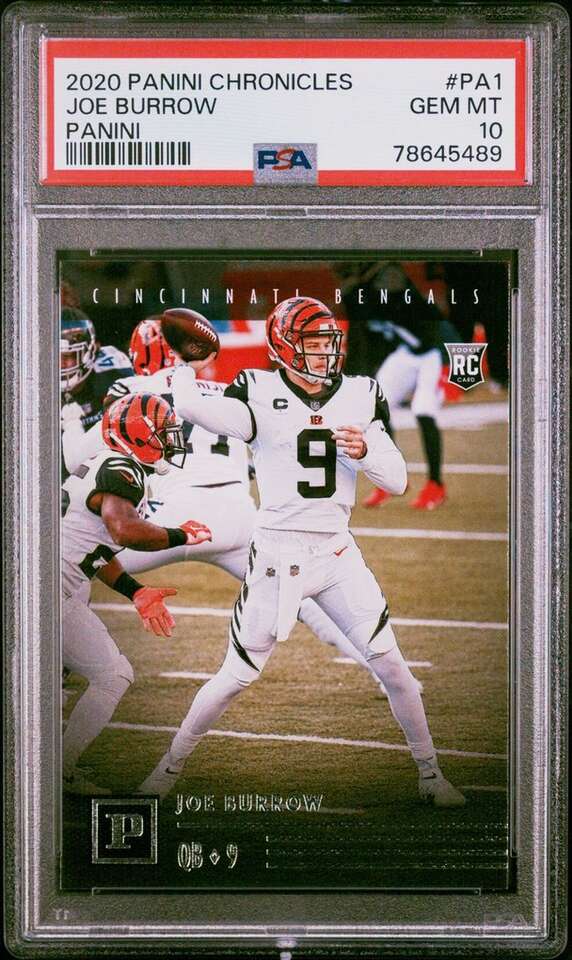 2020 Panini Chronicles Joe Burrow #PA1 PSA 10