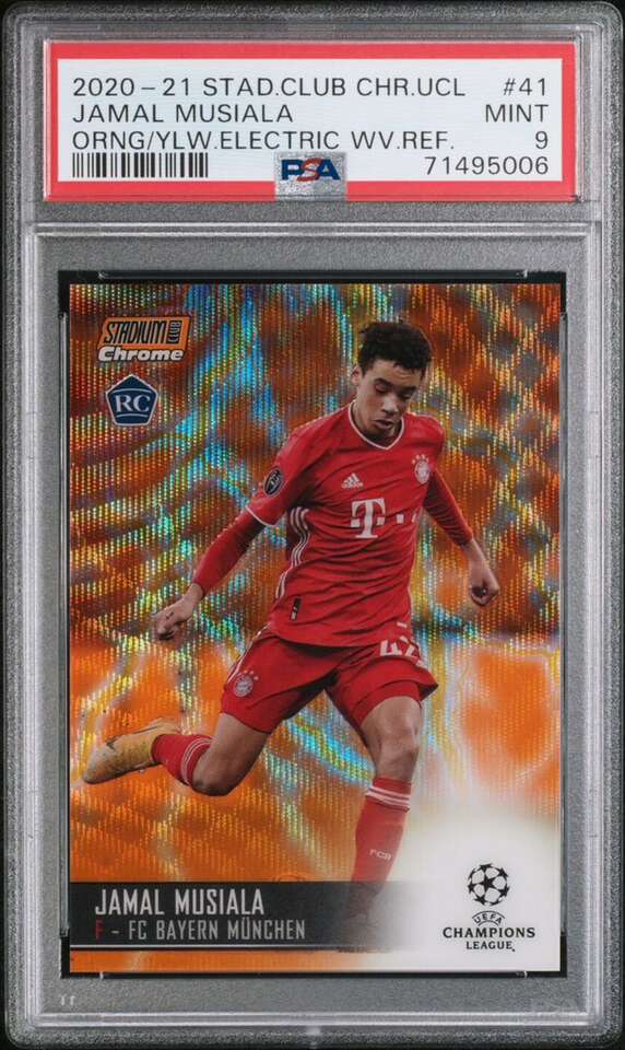 2020 Topps Stadium Club Ch Jamal Musiala PSA 9
