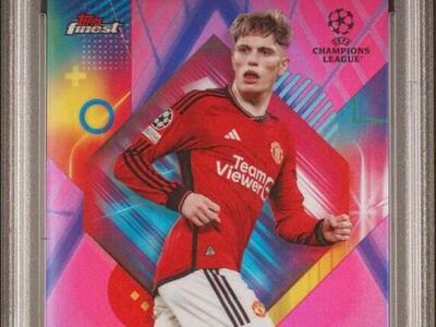 2023 Topps Finest UCC Alejandro Garnacho /3 PSA9