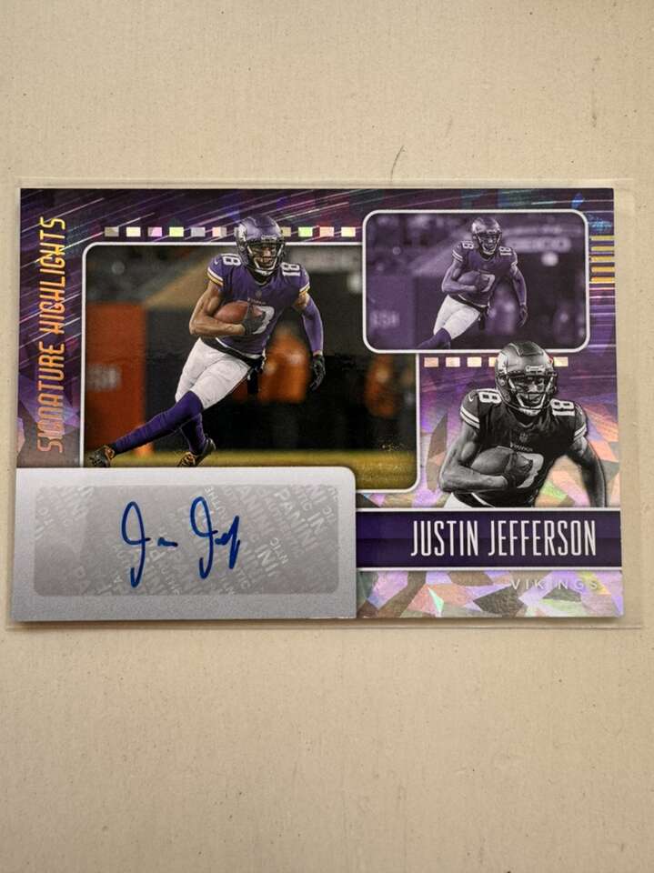 2022 Donruss Justin Jefferson Signature Highlights