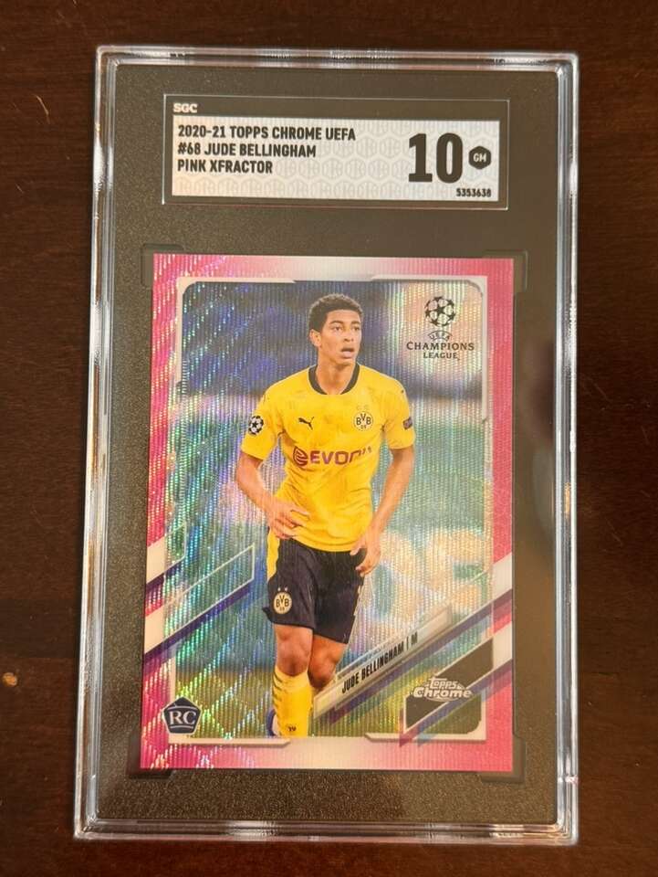 2020 Topps Chrome Jude Bellingham Pink X Fractor