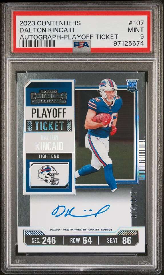 2023 Contenders Dalton Kincaid Auto Playoff Ticket