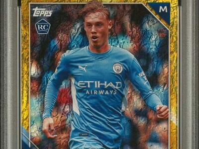 2021 Topps Cole Palmer Yellow Jade Rookie PSA 9