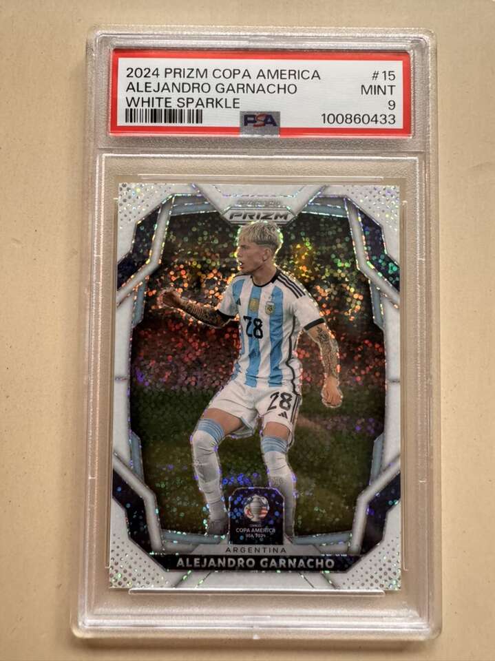 2024 Prizm Copa Alejandro Garnacho White Sparkle