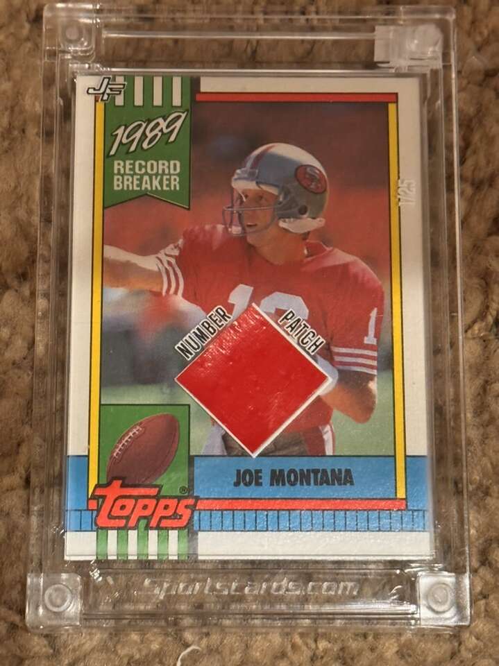 2022 Jersey Fusion Number Patch Joe Montana