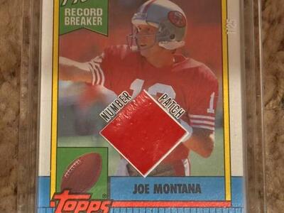 2022 Jersey Fusion Number Patch Joe Montana